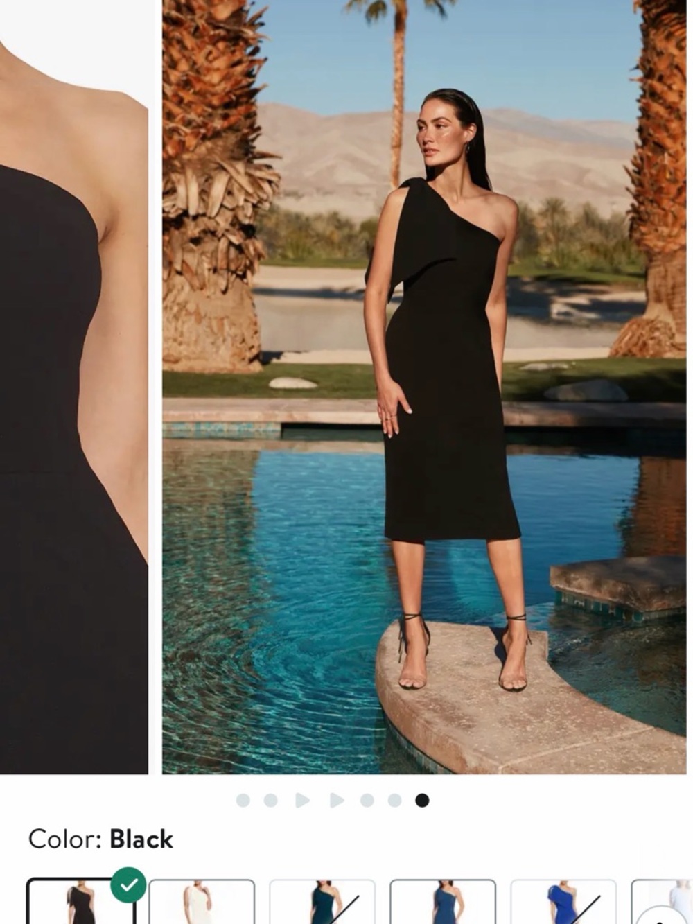 Dress the Population - Tiffany One-Shoulder Midi Dress (large) - Picture 11 of 11